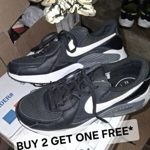 BUY 2 GET ONE FREE* Black And White Nike Air Max Size 8w/6.5m